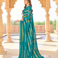Ethnic print saree design