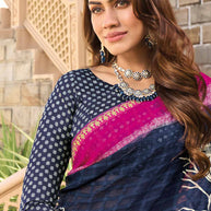 Printed saree drapes