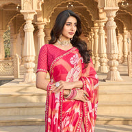 Soft chiffon saree for comfort wear