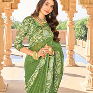 Light weight georgette saree look 