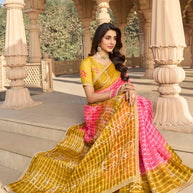 Light weight chiffon saree drape