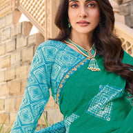 Light weight geometric print saree