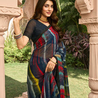 Light weight georgette saree for comfort wear