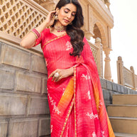 Soft chiffon saree for daily wear