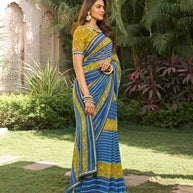 Light weight georgette saree for daily wear