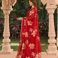 Rich silk saree for festive wear