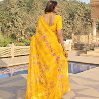  floral printed saree