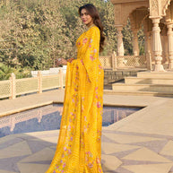 Light weight chiffon saree for daily wear