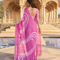 Printed line saree styling