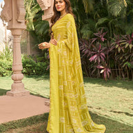 Light weight georgette saree for daily wear