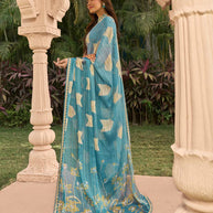 Light weight chiffon saree for comfort wear