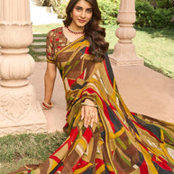Lightweight georgette saree for everyday wear