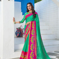 modern printed saree for women 