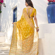 lightweight summer chiffon saree