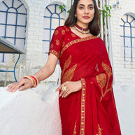  classic floral designer saree