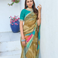 modern designer silk saree