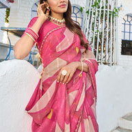 modern festive saree