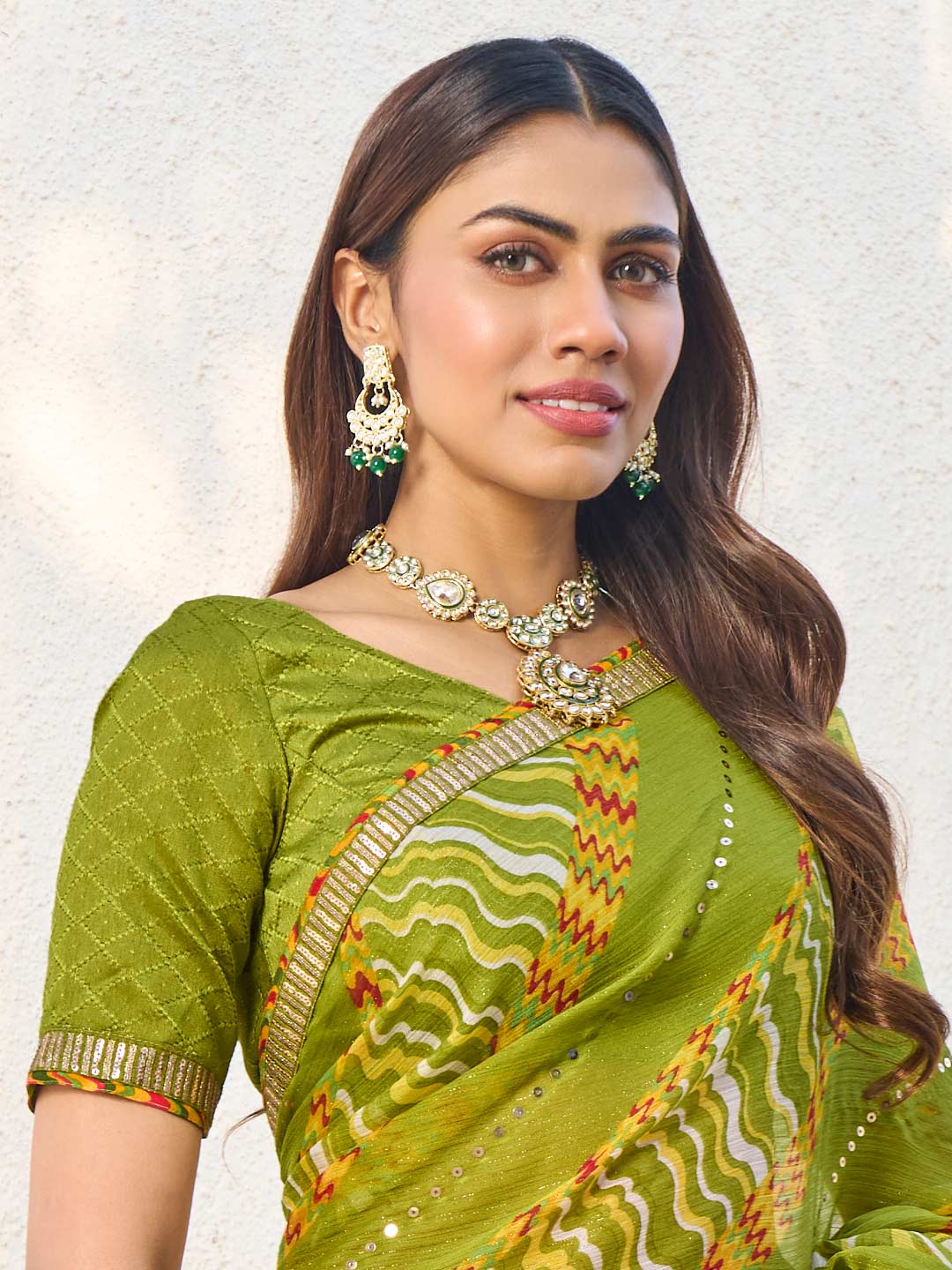  party wear printed saree
