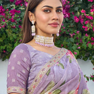  lightweight festive chiffon saree 