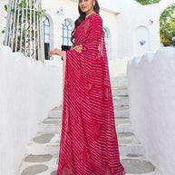 lightweight georgette festive saree