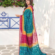 lightweight chiffon festive saree