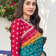  lightweight chiffon festive saree