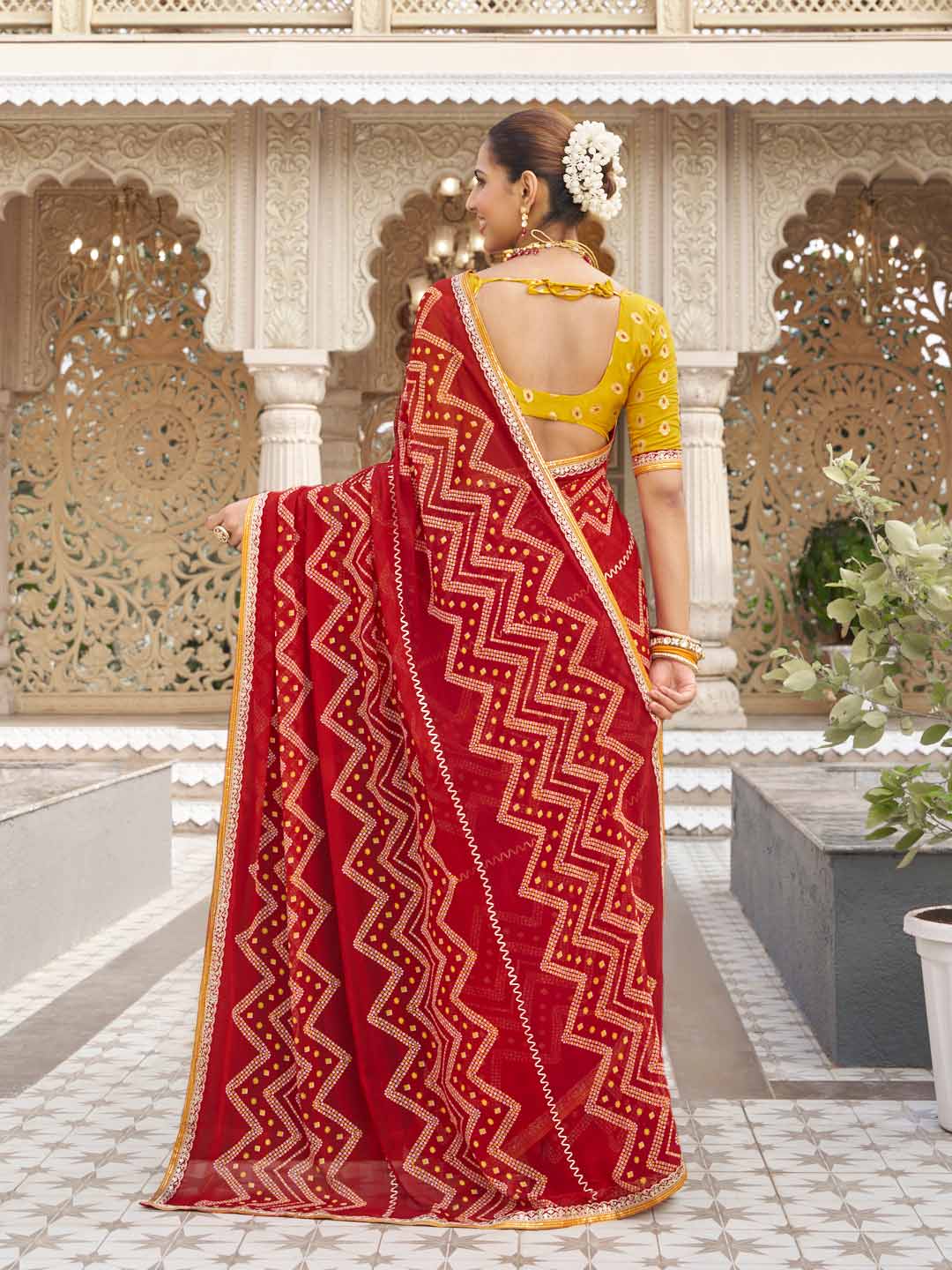 Classic red saree