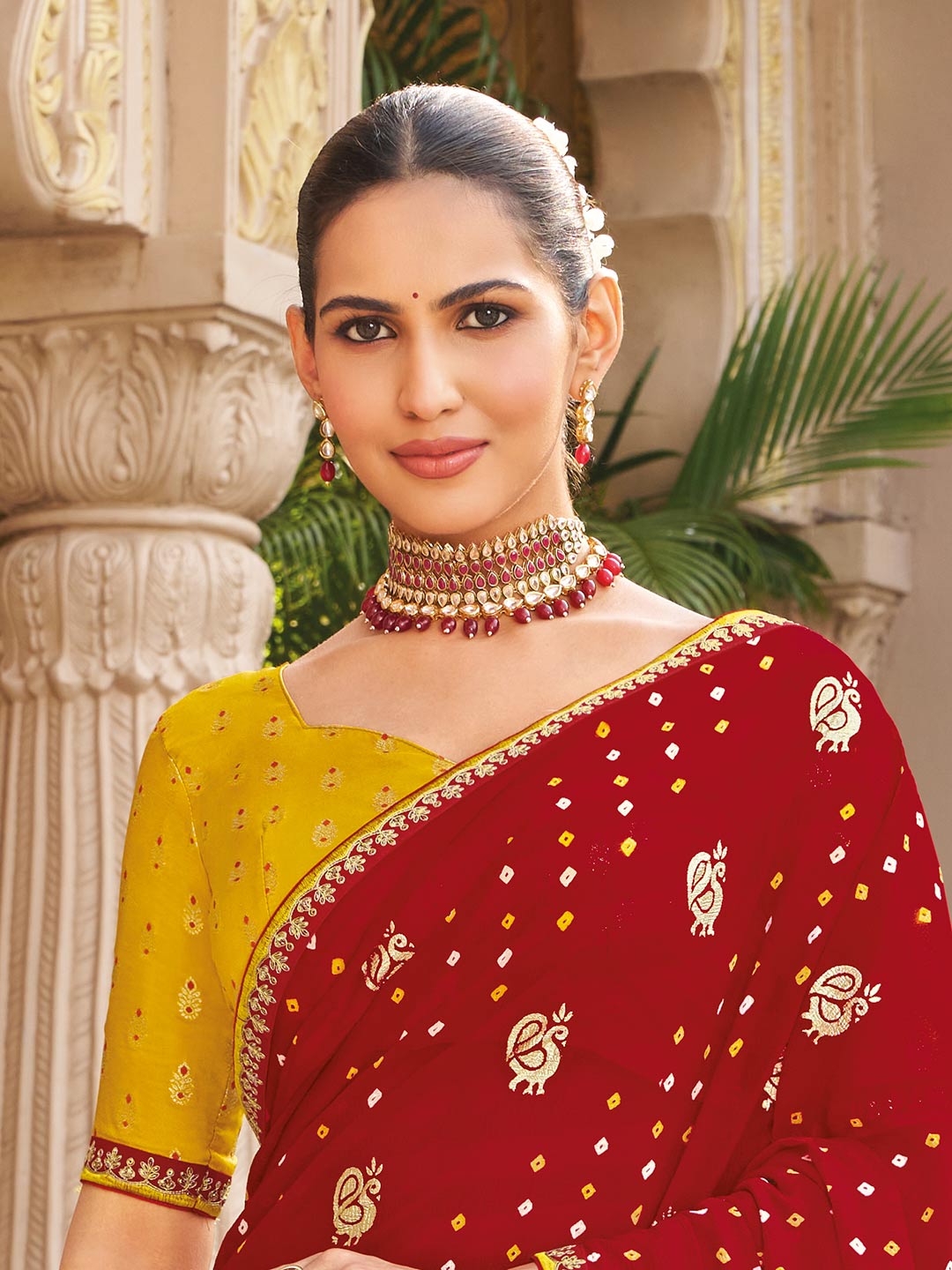 Premium bandhani saree online