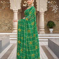 Traditional print saree