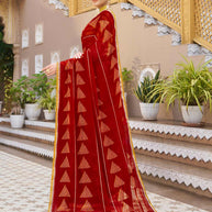 Traditional georgette saree