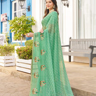 chiffon designer saree