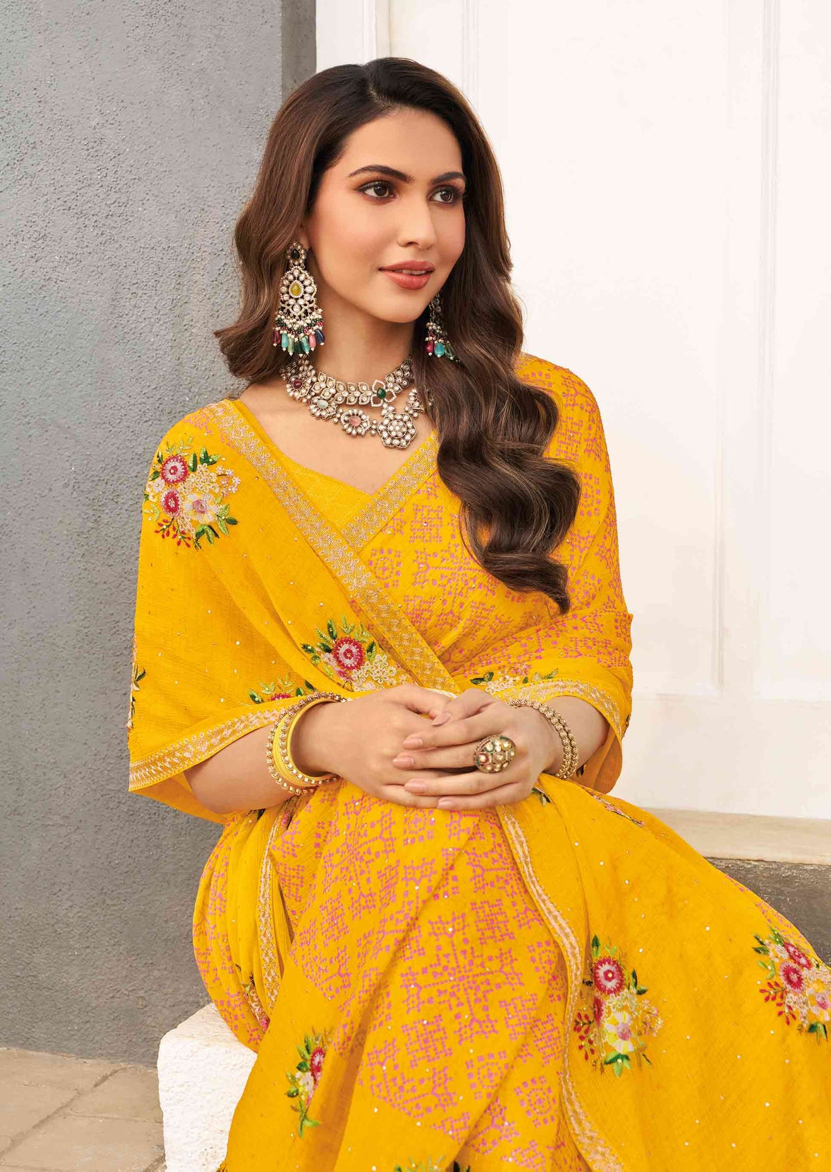 lightweight festive saree 
