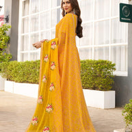 floral print designer saree 