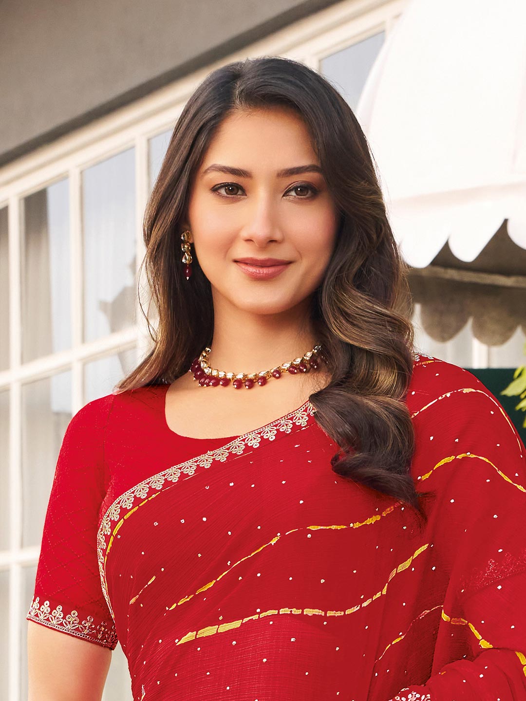 lightweight party wear saree 