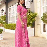 elegant festive wear saree