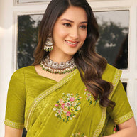 party wear chiffon saree