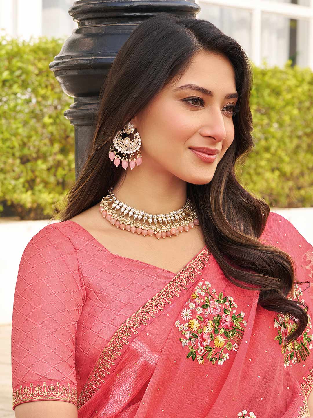  designer chiffon saree