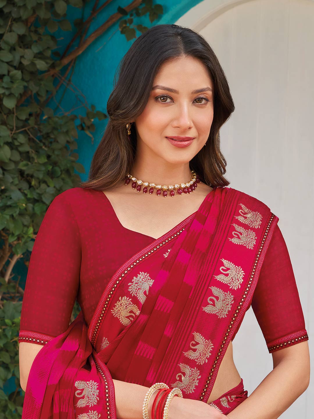 wedding party wear saree