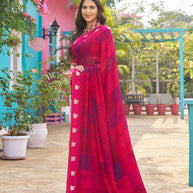 georgette designer festive saree
