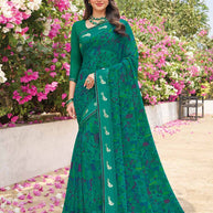 green saree