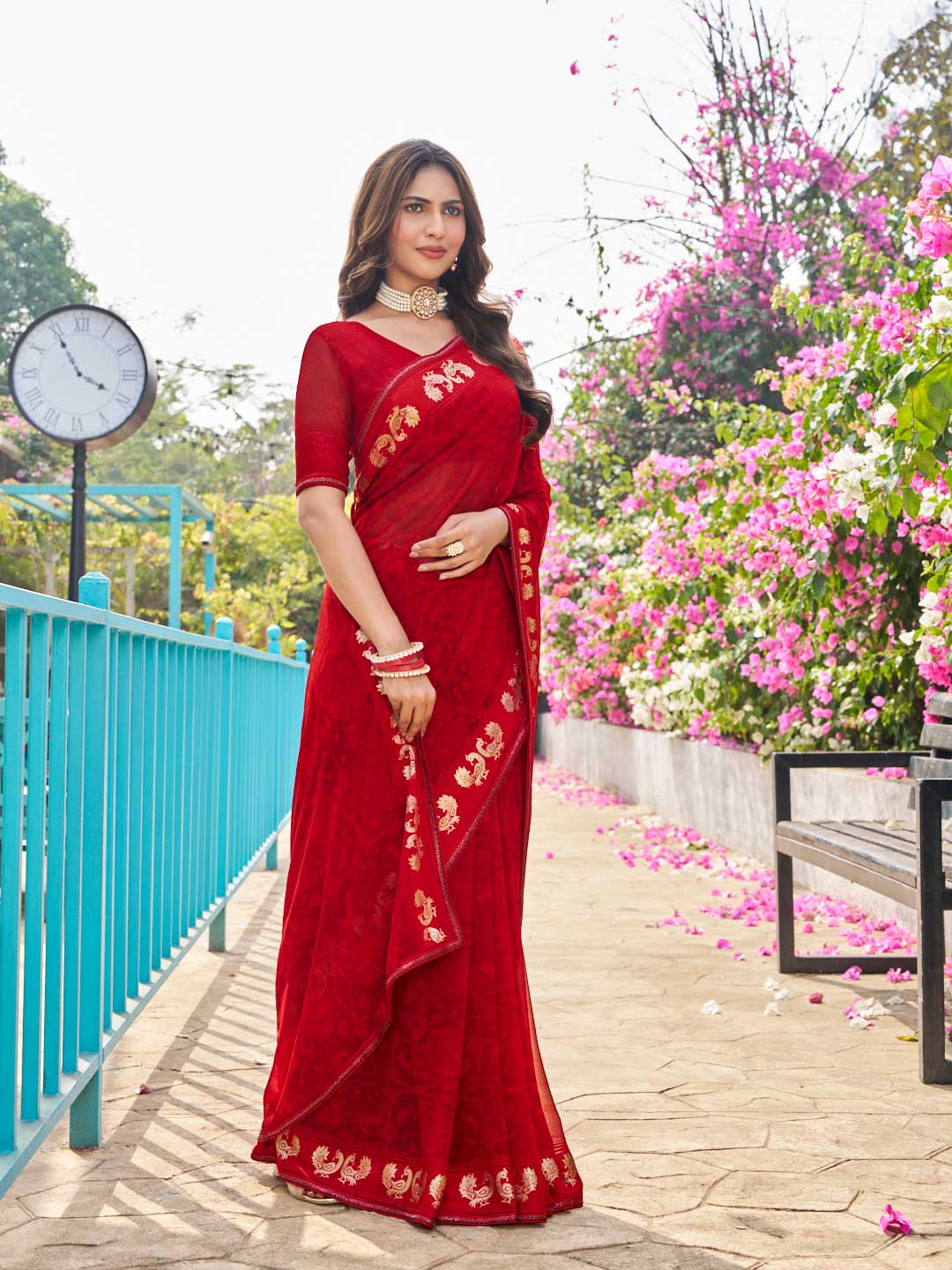 wedding party wear saree 