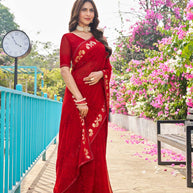 wedding party wear saree 