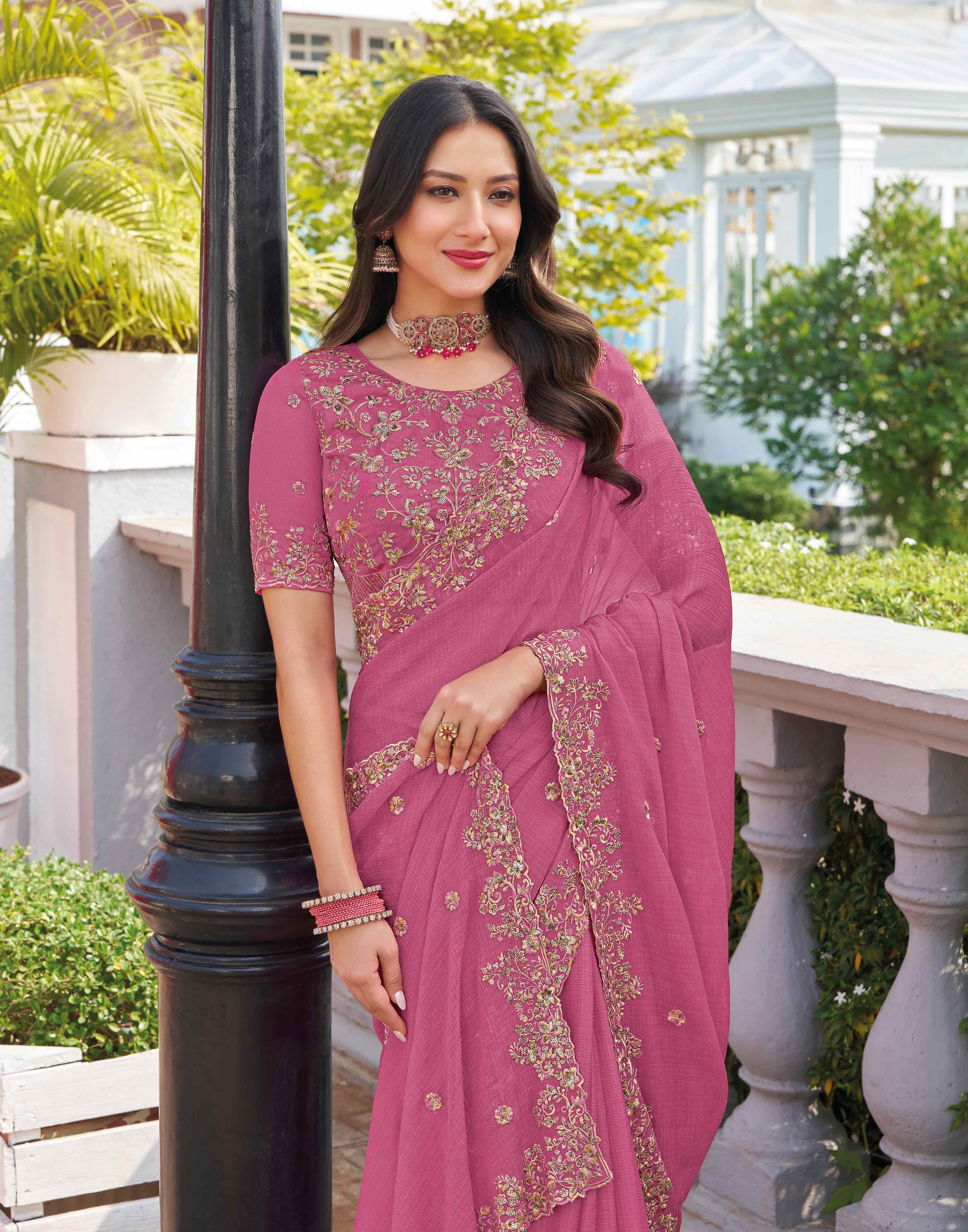  lightweight wedding wear saree