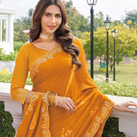 elegant party wear sari 