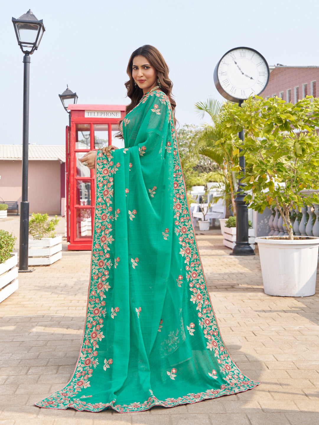 festive party wear saree