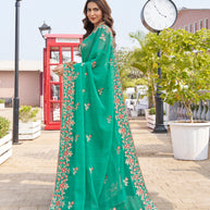 festive party wear saree