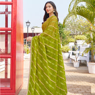 festive wear chiffon saree