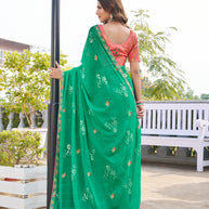  lightweight embroidered saree 