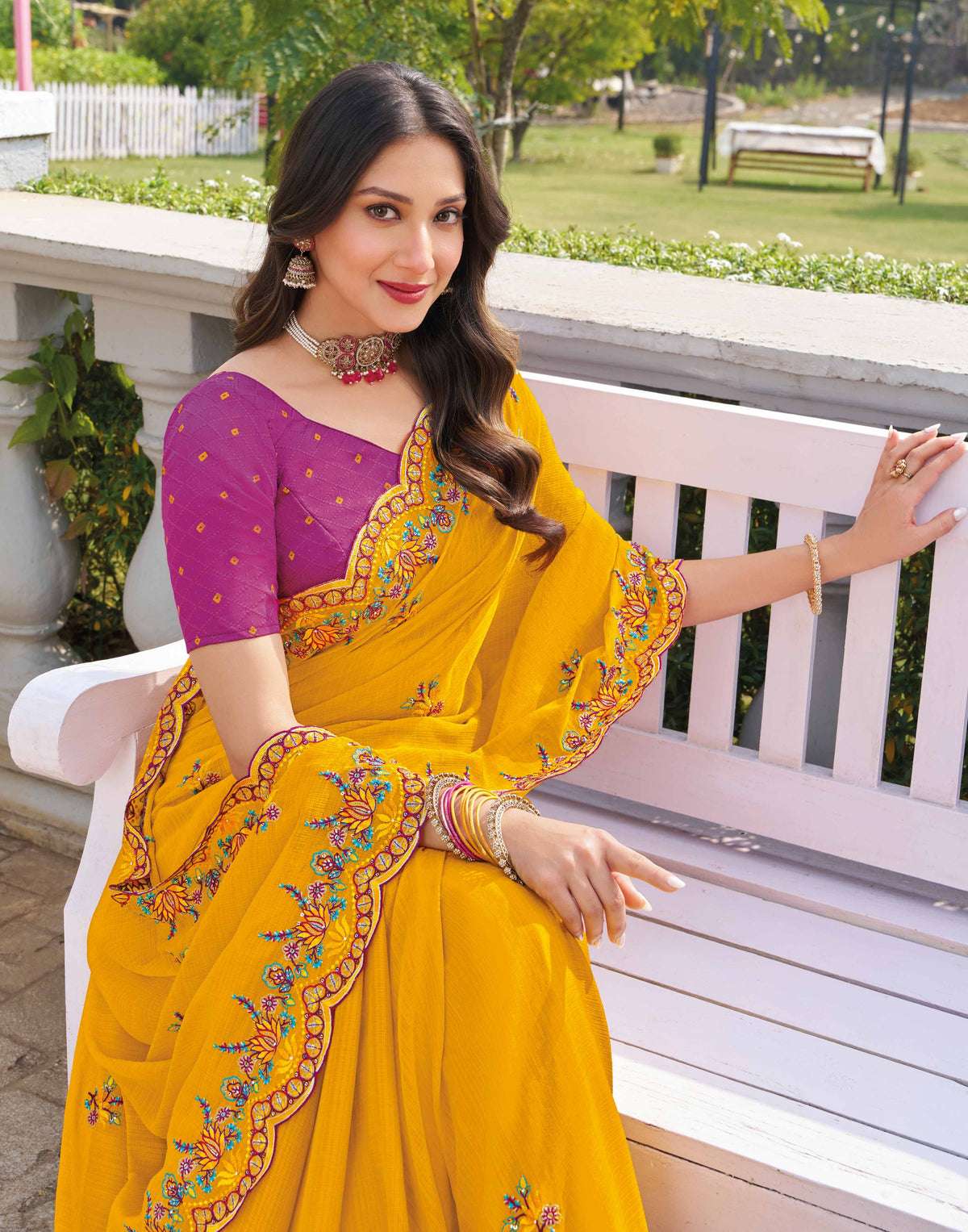  elegant party wear saree