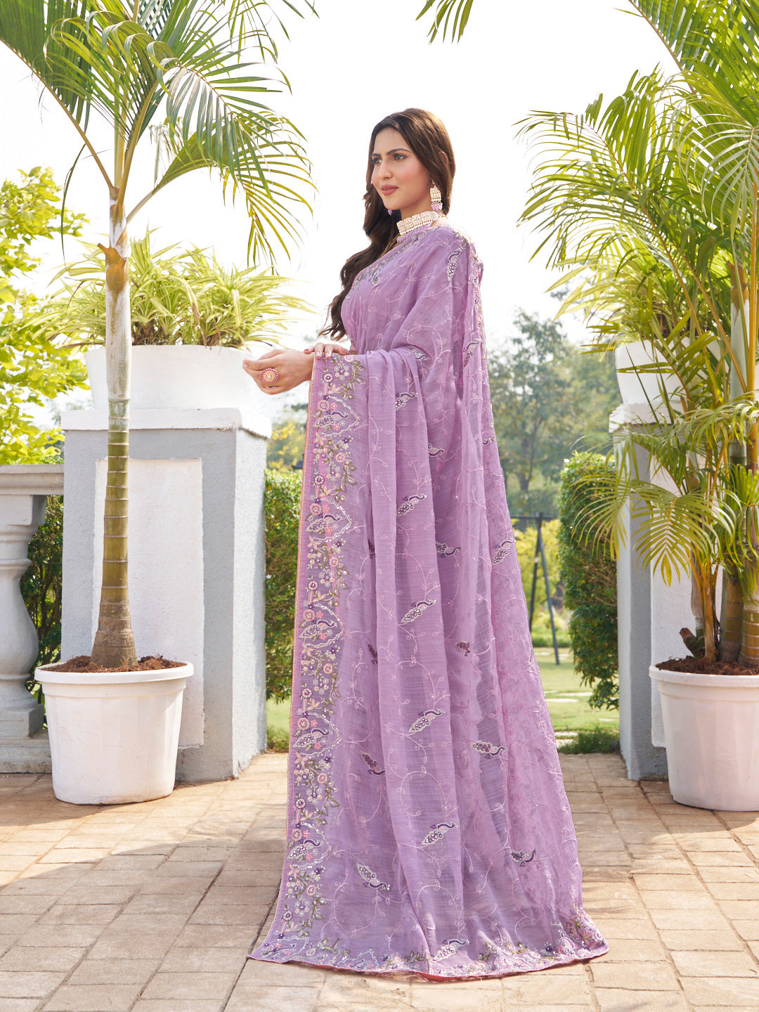 festive party wear saree 